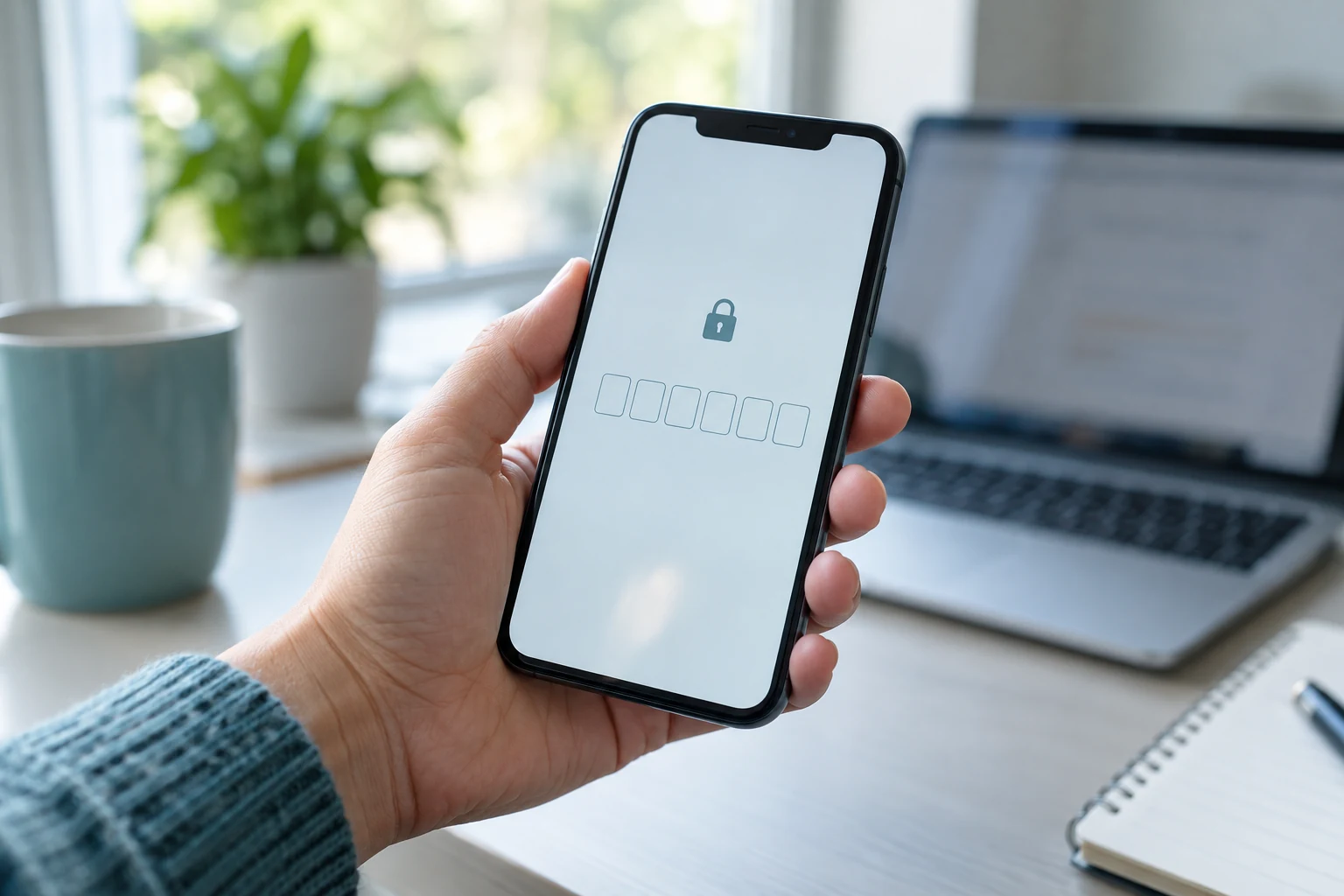 Telefonon megjelenő biztonsági megerősítés